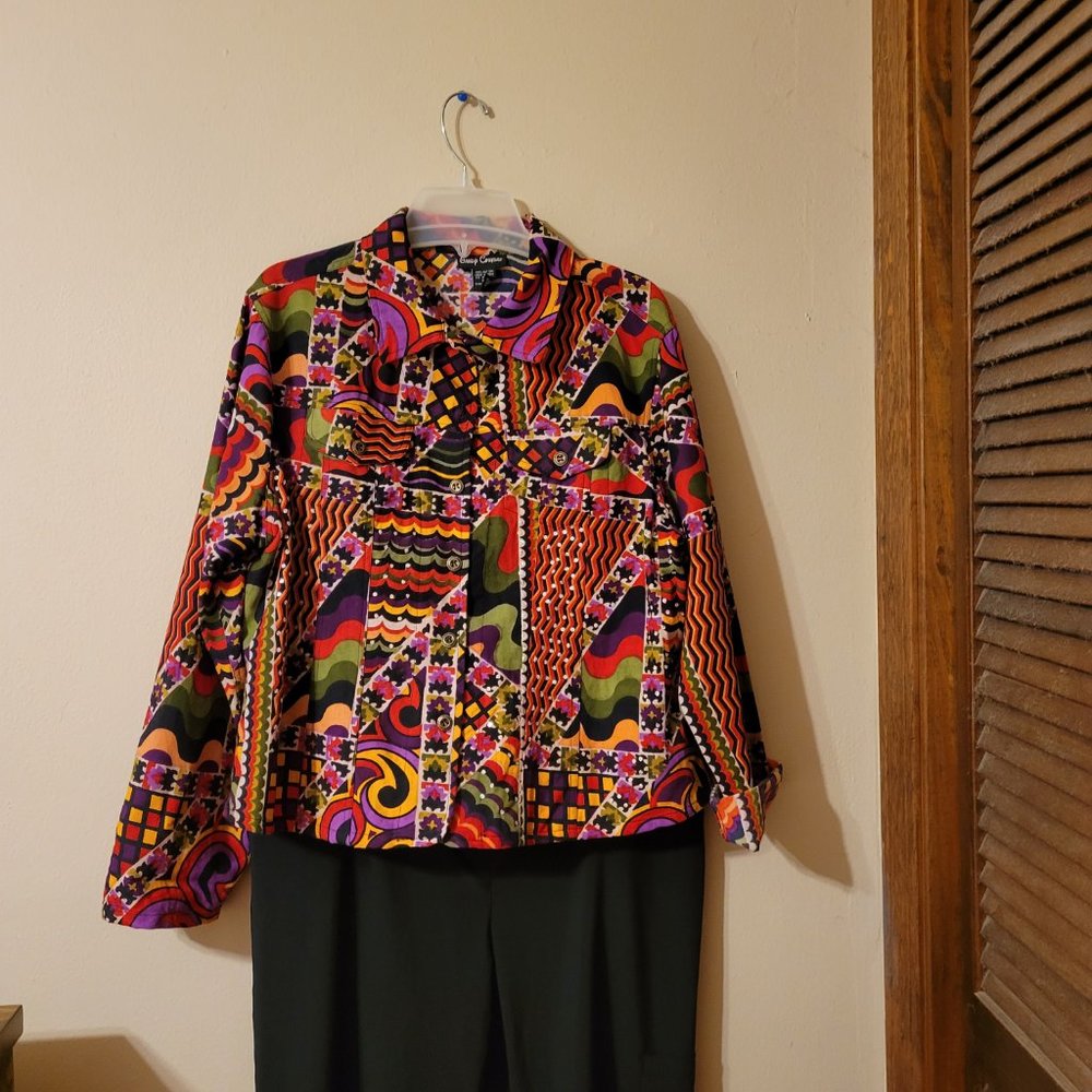Gaudy Couture Short Jacket Shirt Size XL Colorful - Picture 14 of 14